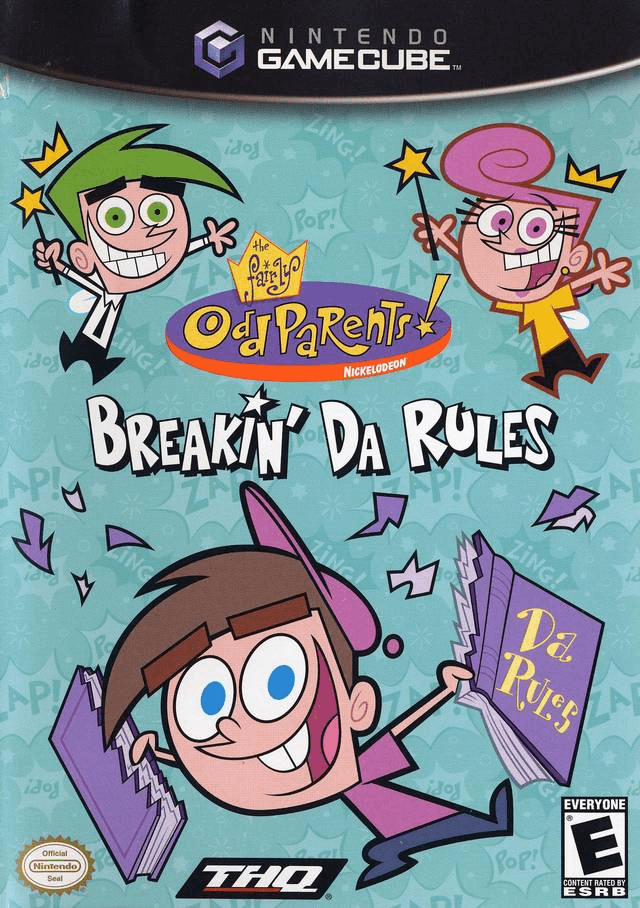 Fairly Odd Parents: Breakin' Da Rules box art for Gamecube